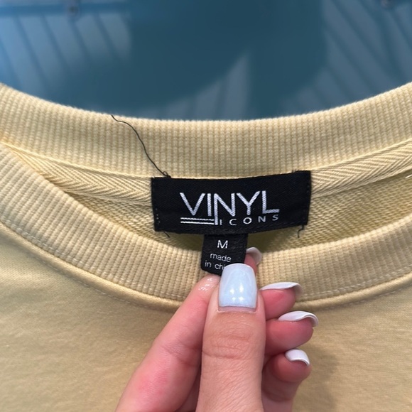 Women's Yellow Sweatshirt - Picture 3 of 4